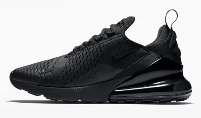 NIKE 270 TRIPLE NEGRO