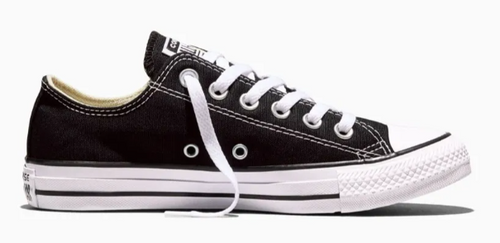 Tenis Converse Chuck Taylor All Star Clásicos Negros en Choclo de Lona Unisex