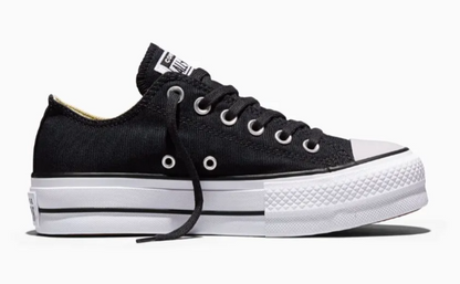 Tenis Converse de Plataforma Lift Negros en Choclo de Lona para Mujer