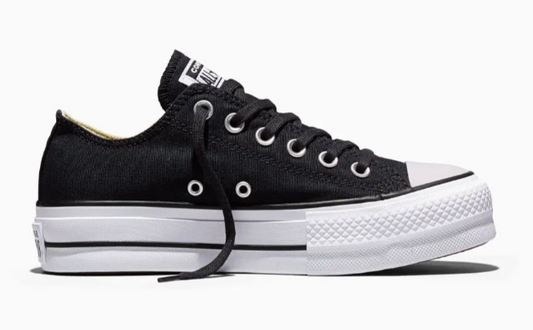 Tenis Converse de Plataforma Lift Negros en Choclo de Lona para Mujer