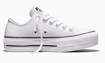 Tenis Converse de Plataforma Lift Blancos en Choclo de Piel para Mujer
