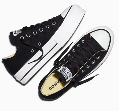 Tenis Converse de Plataforma Lift Negros en Choclo de Lona para Mujer