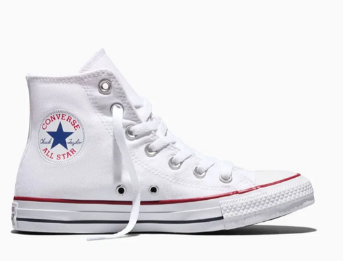 Tenis Converse Chuck Taylor All Star Blancos en Bota de Lona Unisex