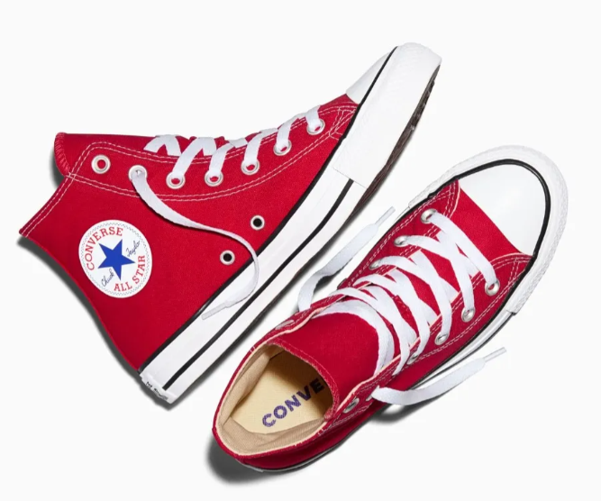 Tenis Converse Chuck Taylor All Star Rojo en Bota de Lona Unisex