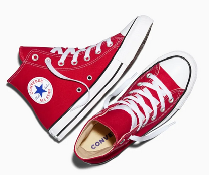 Tenis Converse Chuck Taylor All Star Rojo en Bota de Lona Unisex