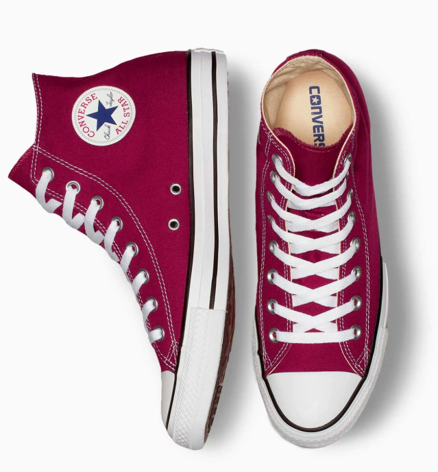 Tenis Converse Chuck Taylor All Star Vino en Bota de Lona Unisex