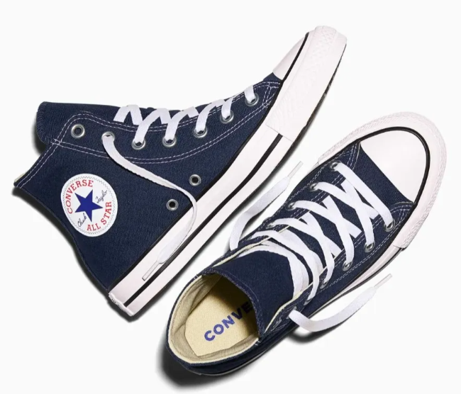 Tenis Converse Chuck Taylor All Star Azules en Bota de Lona Unisex