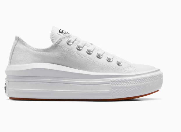 Tenis Converse de Plataforma Move Blancos en Choclo de Lona para Mujer