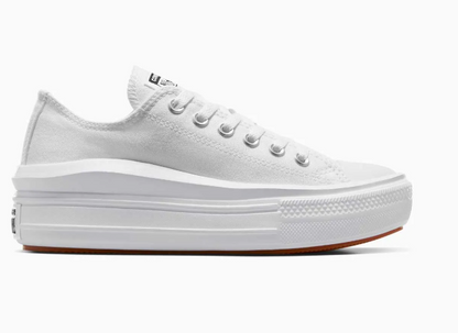 Tenis Converse de Plataforma Move Blancos en Choclo de Lona para Mujer