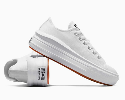 Tenis Converse de Plataforma Move Blancos en Choclo de Lona para Mujer