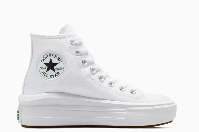 Tenis Converse de Plataforma Move Blancos en Bota de Lona para Mujer