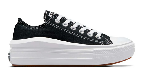 Tenis Converse de Plataforma Move Negros en Choclo de Lona para Mujer